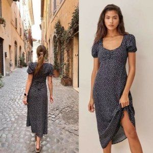 Reformation Kelby Midi Dress in Nancy Size Small
